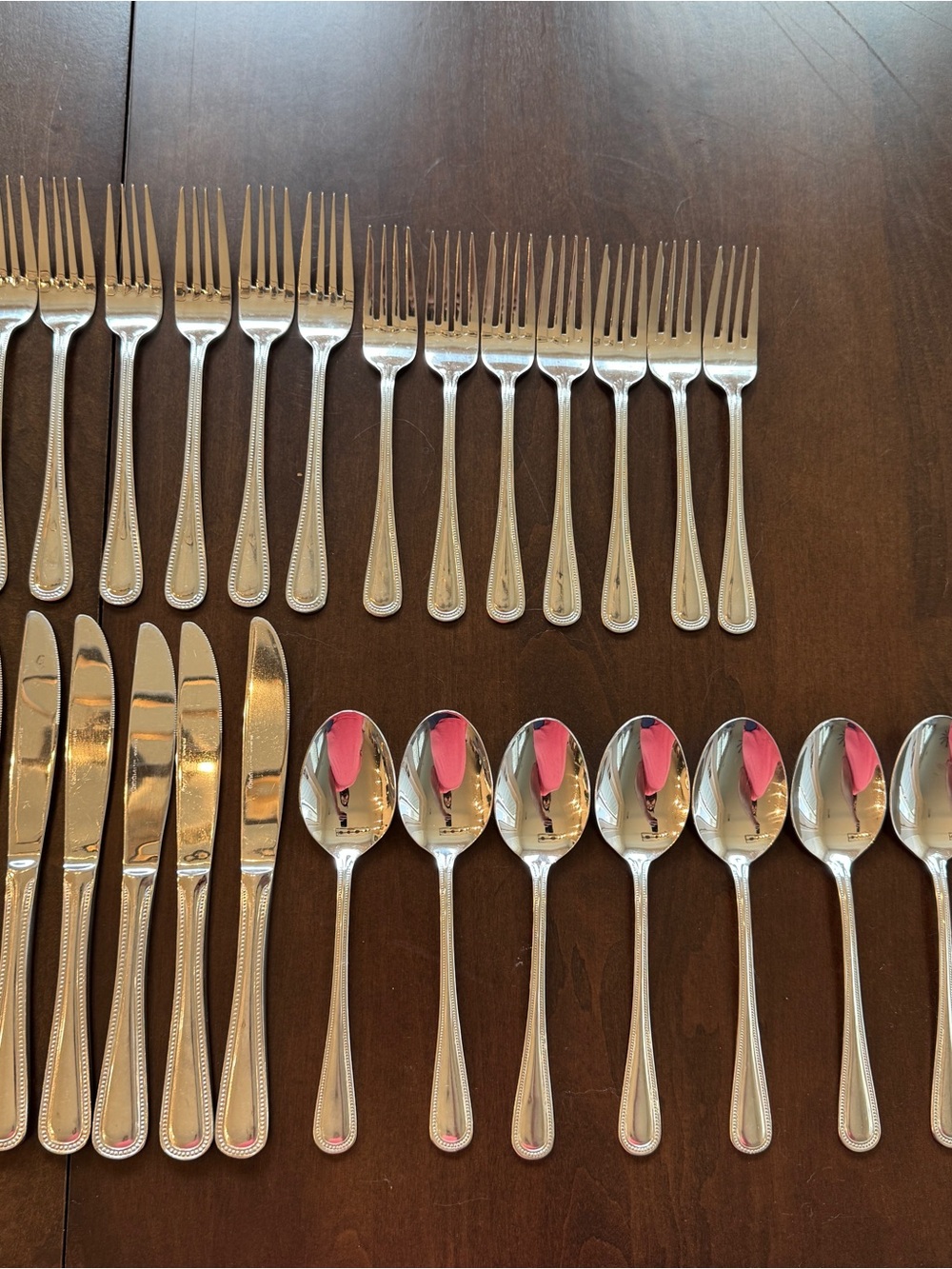 Cuisinart Tuscan Bead 18/10 Stainless Flatware 29 piece set